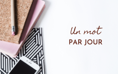 Exercice : un mot par jour