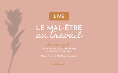 LIVE – Le mal-être au travail